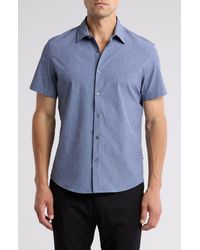 DKNY - Ezra Short Sleeve Button-up Shirt - Lyst