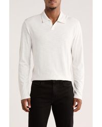 Vince - Johnny Collar Long Sleeve Knit Top - Lyst