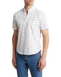 PUBLIC ART - Cool Shades Cotton Short Sleeve Button-up Shirt - Lyst