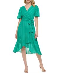 tommy hilfiger faux wrap dress