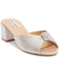 Steve Madden - Melodee Crystal Embellished Slide Sandal - Lyst