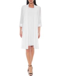 Marina - Sequin Embellished Shift Dress With Jacket - Lyst