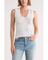 Rag & Bone - Lucy V-Neck Sleeveless Top - Lyst