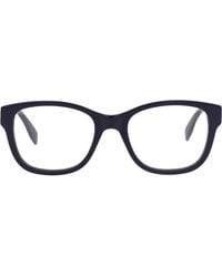 McQueen - 52Mm Square Optical Glasses - Lyst