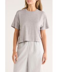 90 Degrees - Super Soft Echo High/Low Boxy Top - Lyst