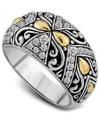 Samuel B. - Two-Tone Topaz Statement Ring - Lyst