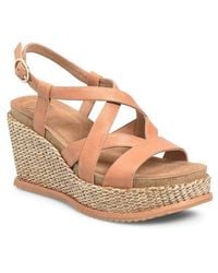 Söfft - Devyn Slingback Espadrille Platform Wedge Sandal - Lyst