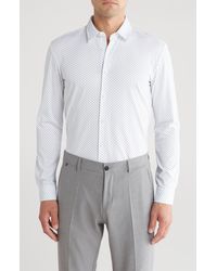 BOSS - Roan Kent Slim Fit Stretch Button-up Shirt - Lyst
