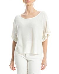 Max Studio - Flutter Sleeve Sweater - Lyst