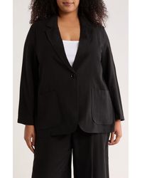 Max Studio - Oversize Brushed Twill Blazer - Lyst
