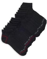 Reebok - 8-Pack Assorted Terry Quarter Socks - Lyst