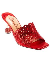 Lady Couture - Rhinestone Laser Cut Sandal - Lyst