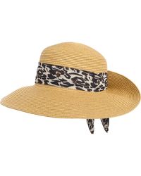 Nine West - Classic Flip Up Bow Floppy Hat - Lyst