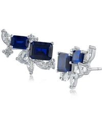 CZ by Kenneth Jay Lane - Mixed Cubic Zirconia Cluster Stud Earrings - Lyst