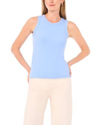 Halogen® - Fitted Ribbed Tank Top - Lyst
