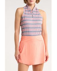 Swannies - Madelyn Sleeveless Half Zip Knit Polo - Lyst