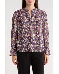 Gemma  Jane - Georgette Button Front Top - Lyst