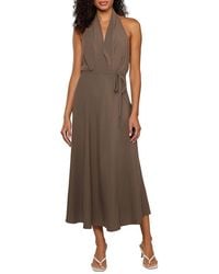 Matty M - Danny Halter Neck A-Line Dress - Lyst