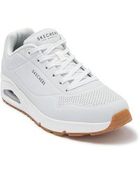 Skechers Leather Uno Stand On Air In Black For Men Save