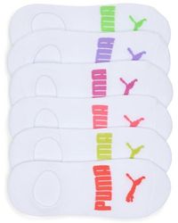PUMA - Terry 6-Pack No-Show Socks - Lyst