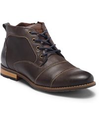 steve madden elect cap toe leather boot
