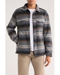Rainforest - Edgewood Plaid Bonded Fleece & Faux Shearling Jacket - Lyst