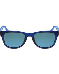 Lacoste - Rectangular Plastic Sunglasses - Lyst