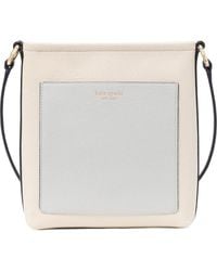 Kate Spade - Ava Colorblock Pebbled Leather Crossbody Bag - Lyst