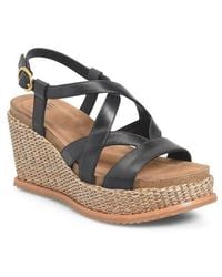 Söfft - Devyn Slingback Espadrille Platform Wedge Sandal - Lyst