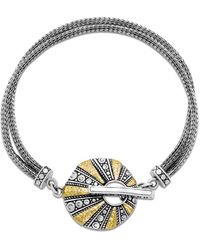 Samuel B. - Two-Tone Hammered Toggle Bracelet - Lyst
