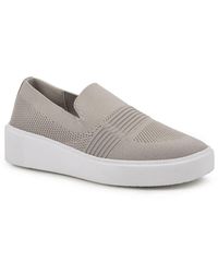 White Mountain Dynasty Platform Slip-on Sneaker In Taupe/fabric At Nordstrom Rack - Gray