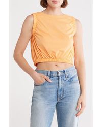 Vigoss - Tie Back Ruched Tank Top - Lyst