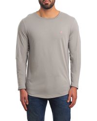 Jared Lang - Peruvian Cotton Long Sleeve Crewneck T-shirt - Lyst