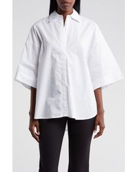 French Connection - Rhodes Cotton Poplin Popover Shirt - Lyst