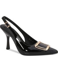 BERNESS - Buckle Slingback Stiletto Pump - Lyst