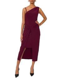 Halogen® - Twist Front Midi Dress - Lyst