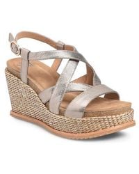 Söfft - Devyn Slingback Espadrille Platform Wedge Sandal - Lyst