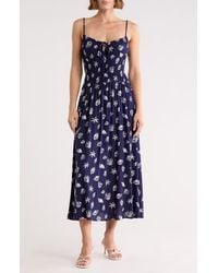 Blu Pepper - Shell Print Midi Sundress - Lyst