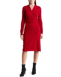 Sofiacashmere - Long Sleeve Cashmere Sweater Dress - Lyst
