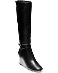 harrington knee high riding boot cole haan