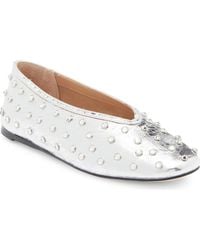 Steve Madden - Leni Rhinestone Embellished Flat - Lyst