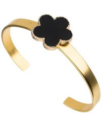 Jardin - Enamel Clover Cuff Bracelet - Lyst