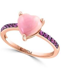 Effy - 14K Rose Sapphire Heart Ring - Lyst
