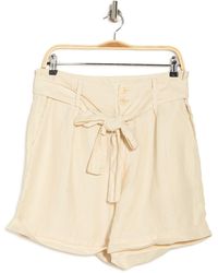 Alex Mill Avery Linen Tie Waist Shorts In Canvas At Nordstrom Rack - Natural