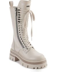 DKNY - Verika Lace-Up Lug Sole Boot - Lyst