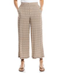 Max Studio - Wide Leg Pull-On Crop Pants - Lyst