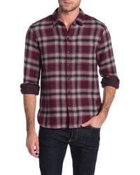 John Varvatos Neil Long Sleeve Reversible Sport Shirt - Red