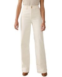 Faherty - Terry Harbor High Waist Wide Leg Jeans - Lyst