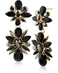 Jardin - Crystal Cluster Statement Drop Earrings - Lyst