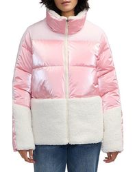 Scotch & Soda - Selma Mixed Media Water Repellent Jacket - Lyst